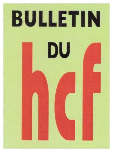 ANCIENS NUMEROS DU  BULLETIN DU HCF - REPONSE A RECHERCHE 573